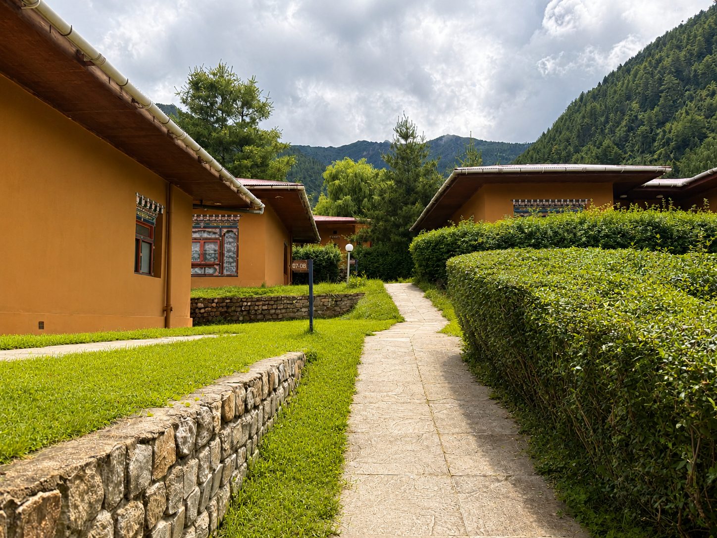 Risum Resort garden path